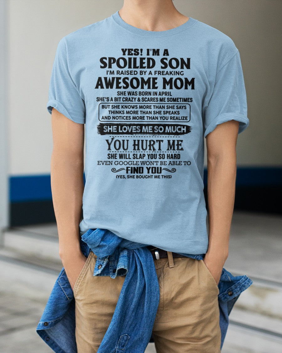 April - Awesome Mom - Perfect Gift For Son From Mom - virgo04 (SKU-SPW-04)