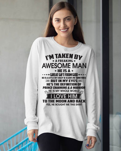 I'M TAKEN BY A FREAKING AWESOME MAN HE IS A GREAT GIFT FROM GOD - FROM HUSBAND - virgo00 (SKU26T-01234-00)