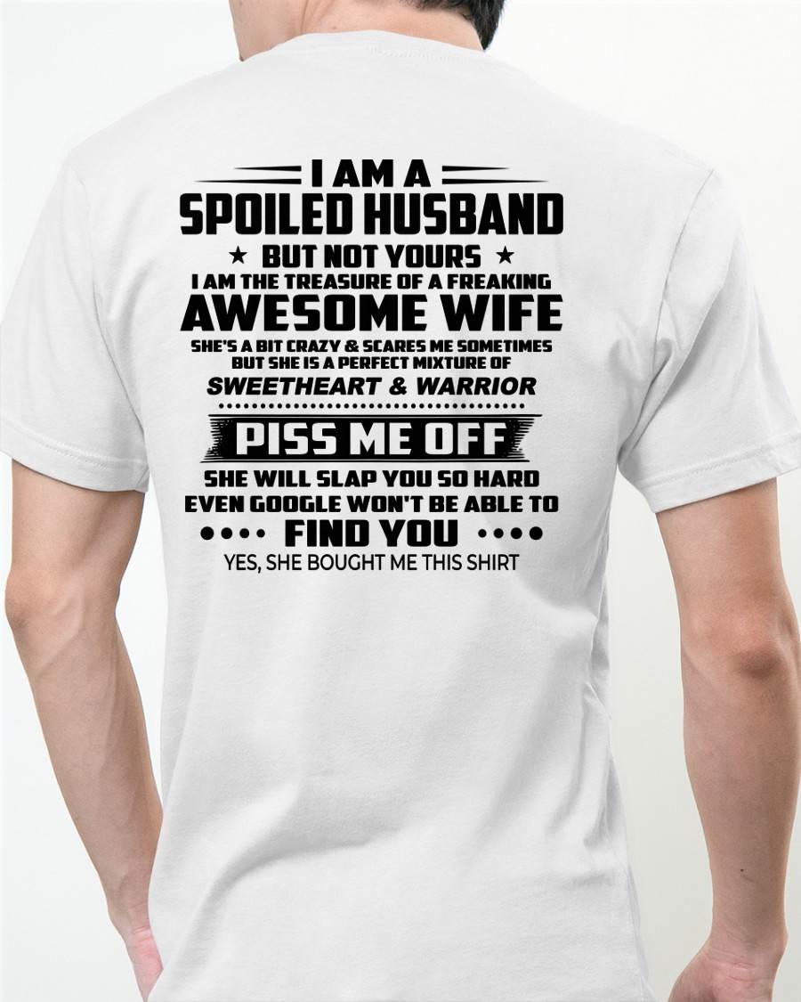 I AM THE TREASURE OF A FREAKING AWESOME WIFE - FROM WIFE - virgo00 (SKU2604-308-00)