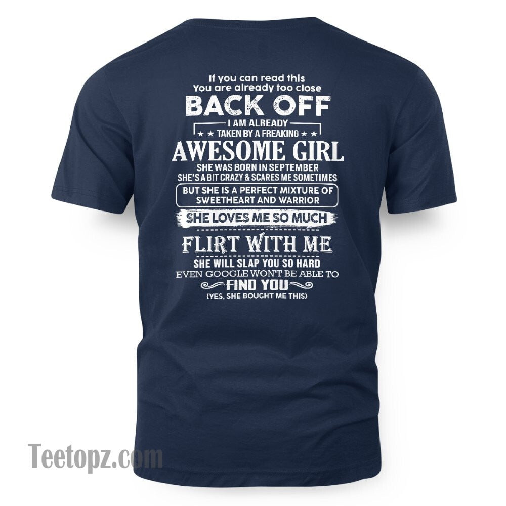 September ??? Awesome Girlfriend Born In September ??? Special gift for your Boyfriend ??? From Wife Virgo09 (SKU06-25-09)