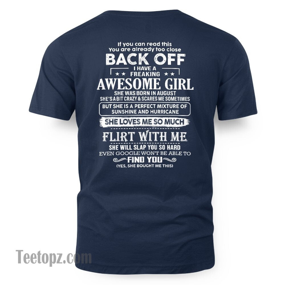 August ??? Awesome Girlfriend Born In August ??? Special gift for your Boyfriend ??? From Wife Virgo08 (SKU06-17-08)
