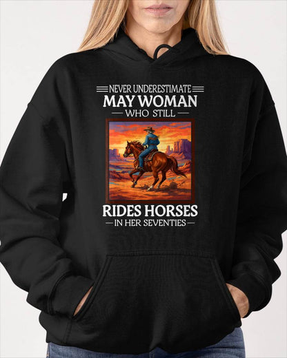 MAY SHIRT, A WOMAN WHO STILL RIDES HORSES IN HER SEVENTIES - Virgo05 (SKU2604-289-05)