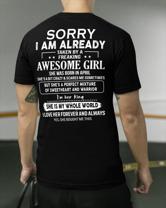 April - Awesome girl - Perfect gift for your boyfriend - (SKU04-86-04) - From Wife Virgo04