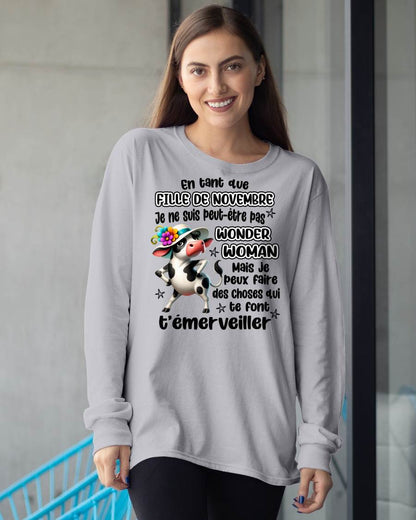 NOVEMBRE SHIRT Je ne suis peut-être pas WONDER WOMAN - Virgo11 (SKU2605-39-11)