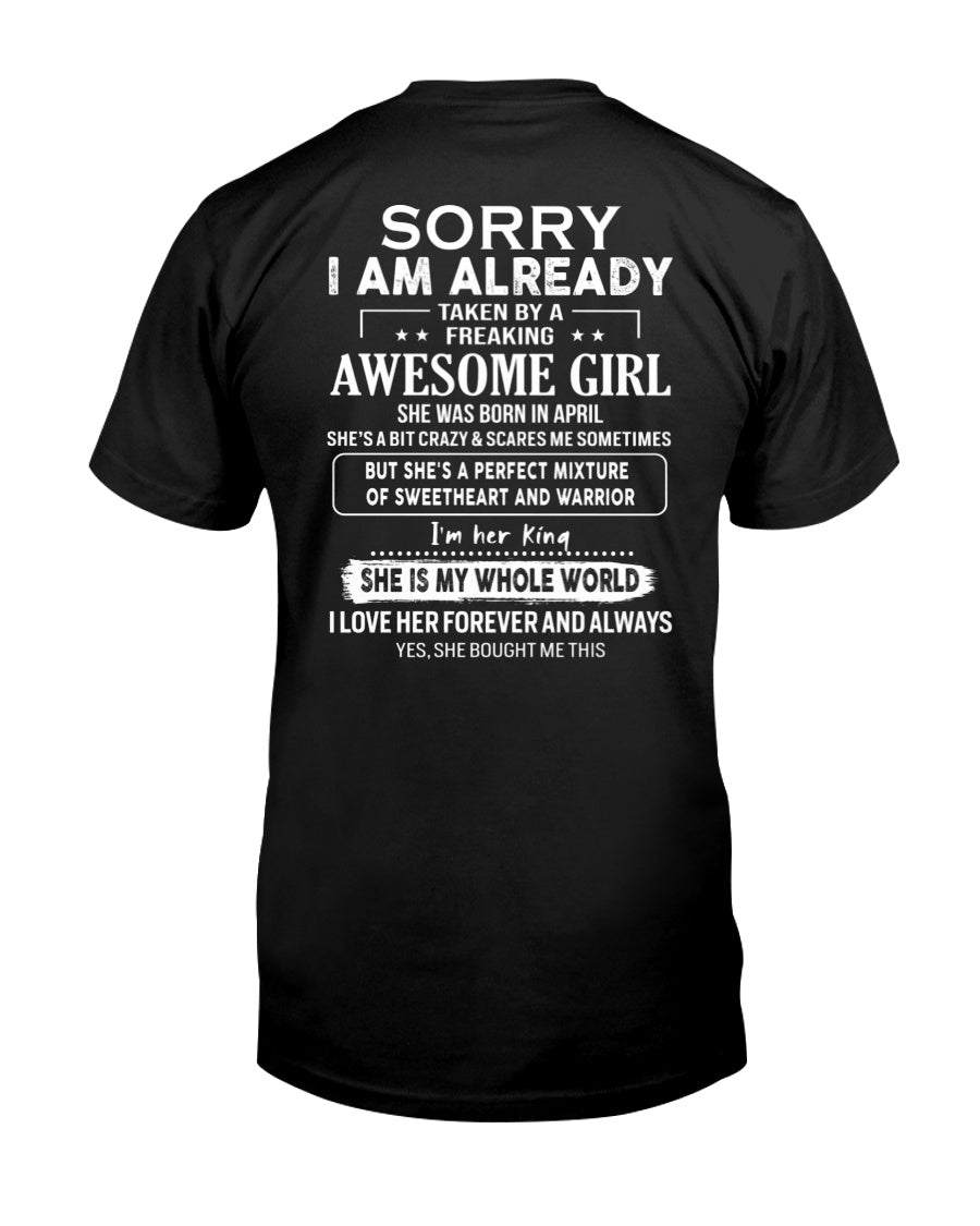 April - Awesome girl - Perfect gift for your boyfriend - (SKU04-86-04) - From Wife Virgo04