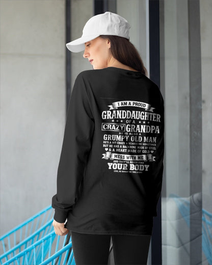 virgo00 - I AM A PROUD GRANDDAUGHTER OF A CRAZY GRANDPA - Birthday Gift From Grandpa - (SKU2606-67-00)