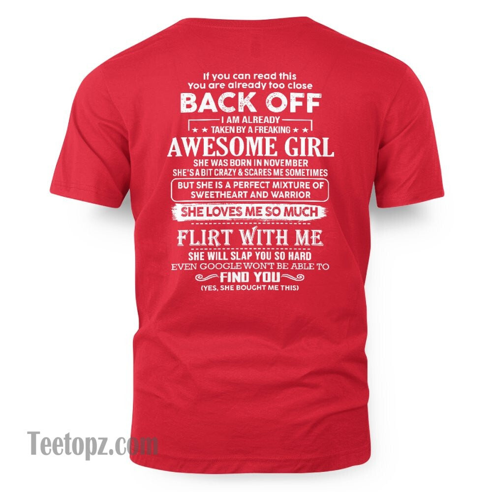 November ??? Awesome Girlfriend Born In November ??? Special gift for your Boyfriend ??? From Wife Virgo11 (SKU06-25-11)