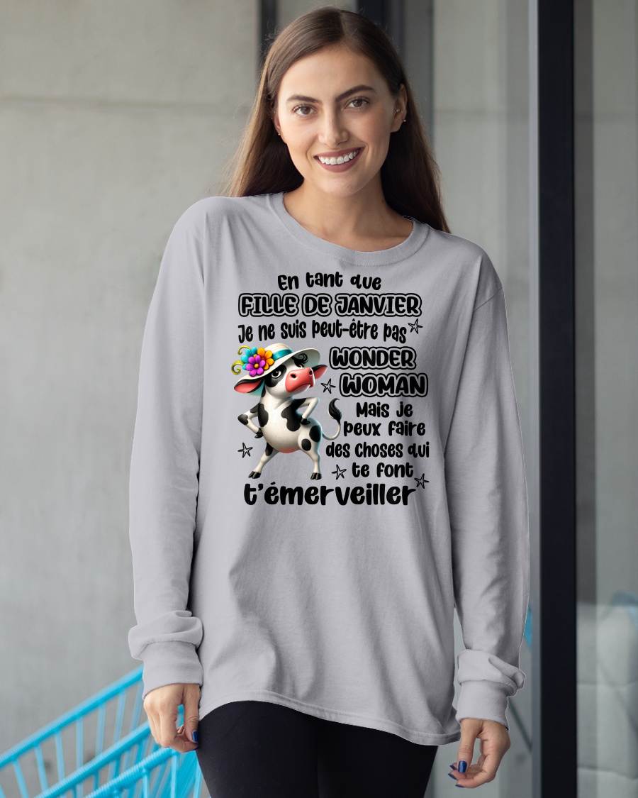 JANVIER SHIRT Je ne suis peut-être pas WONDER WOMAN - Virgo01 (SKU2605-39-01)
