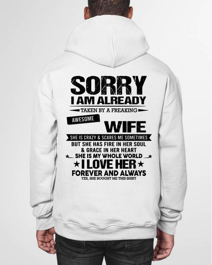SORRY I AM ALREADY TAKEN BY A FREAKING AWESOME GIRL - FROM WIFE - virgo00 (SKU12-318-00)