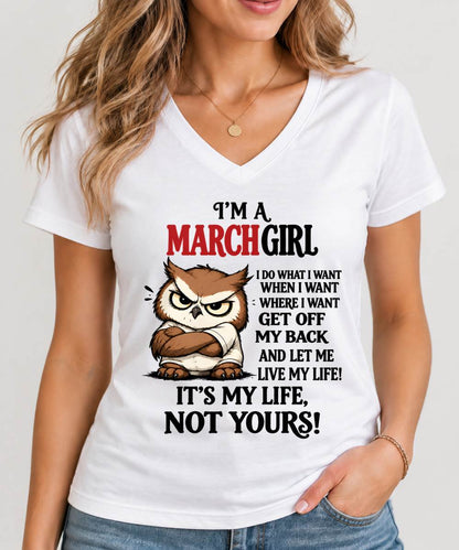 MARCH SHIRT It's My Life, Not Yours - For Women - Virgo03 (SKU2609-328-03)