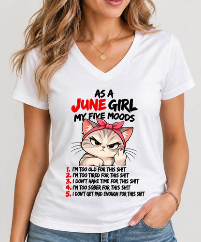 JUNE SHIRT June Girl, My 5 Moods - For Women - Virgo06 (SKU2610-164-06)