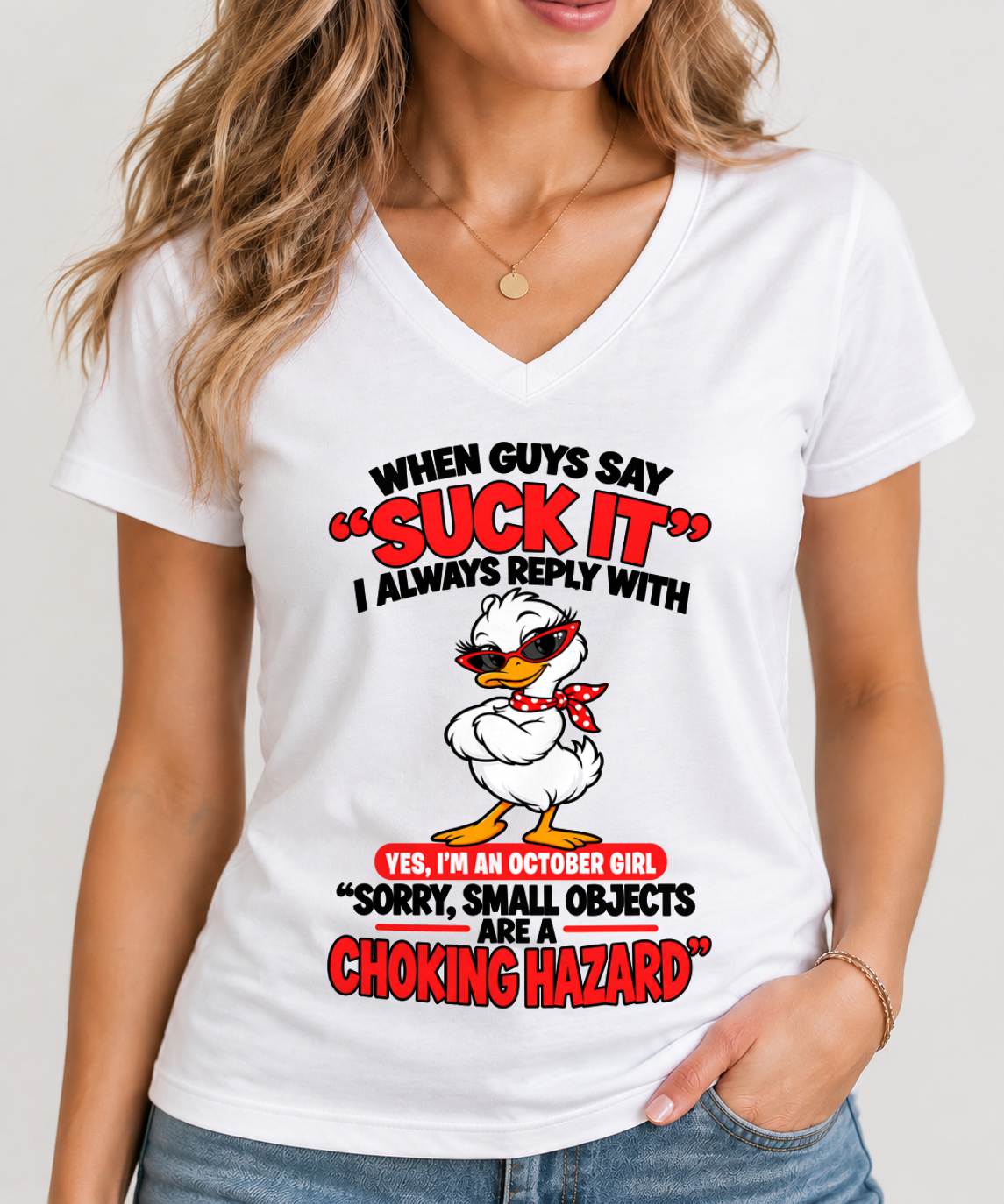 OCTOBER SHIRT When Guys Say "Suck It" - For Women - Virgo10 (SKU2610-33-10)