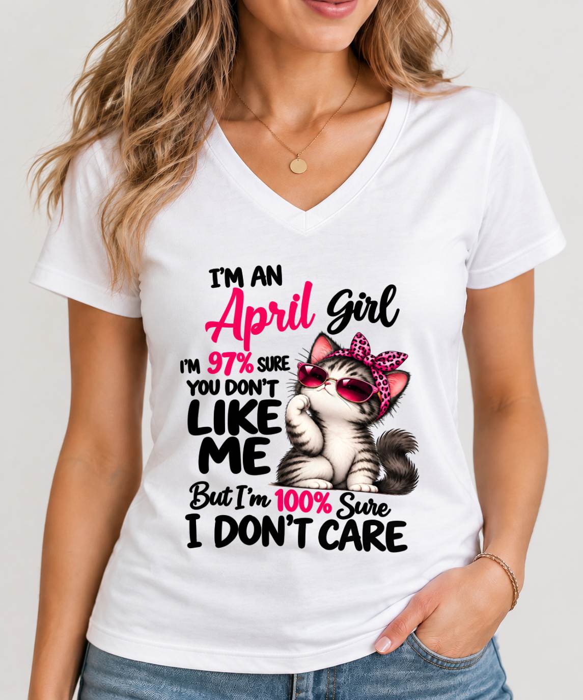 APRIL SHIRT You Don't Like Me, I Don't Care - For Women -Virgo04 (SKU2610-192-04)