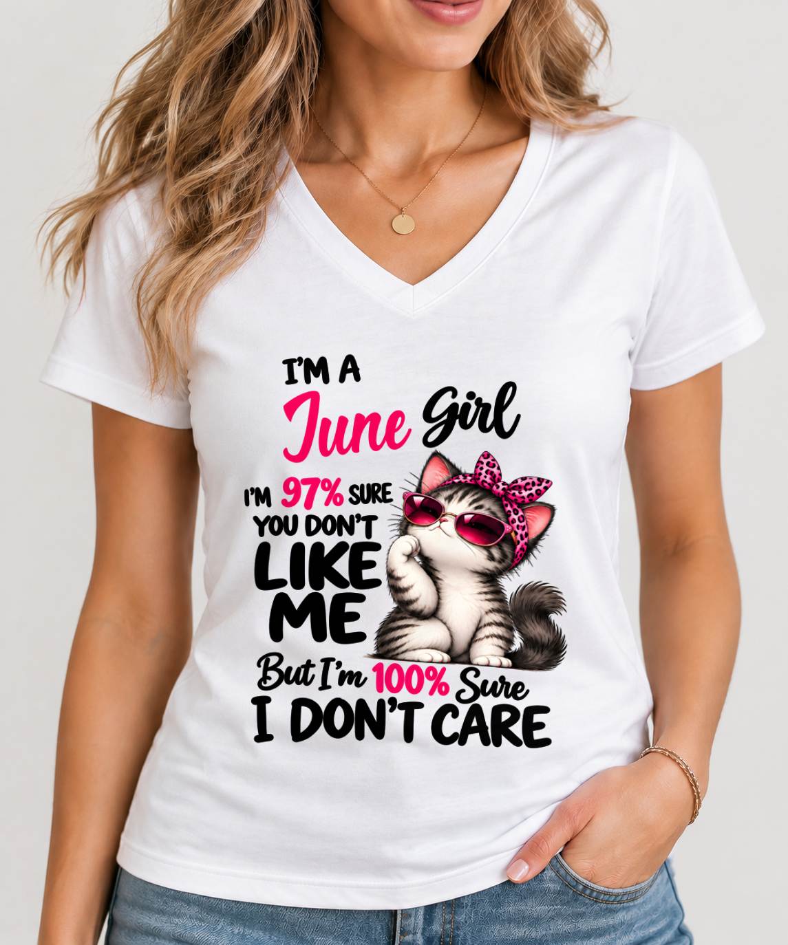 JUNE SHIRT You Don't Like Me, I Don't Care - For Women -Virgo06 (SKU2610-192-06)