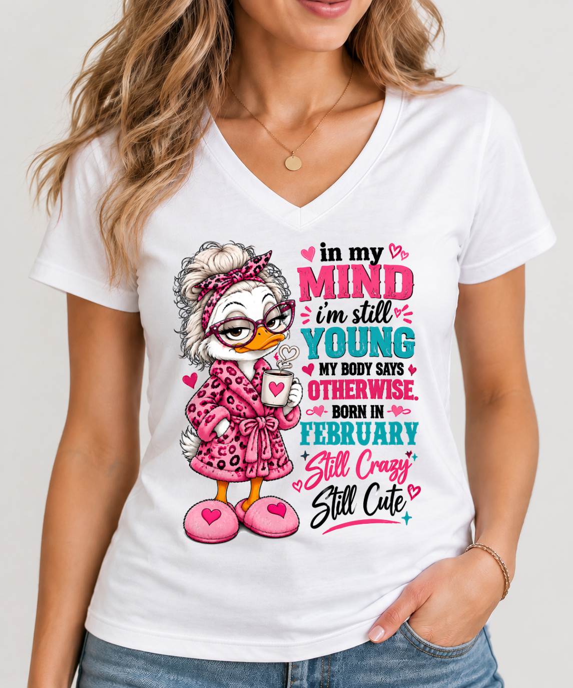 FEBRUARY SHIRT In My Mind I'm Still Young - For Women - Virgo02 (SKU2609-219-02)