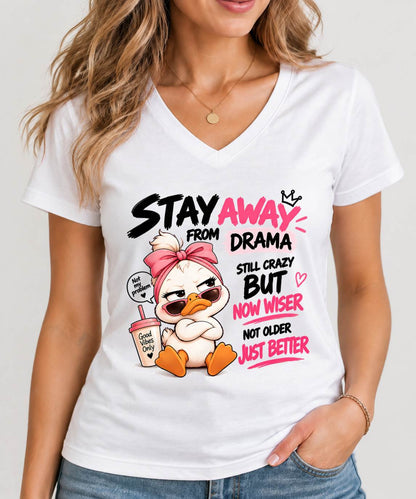 SHIRT Stay Away From Drama - For Women - Virgo00 (SKU2609-205)