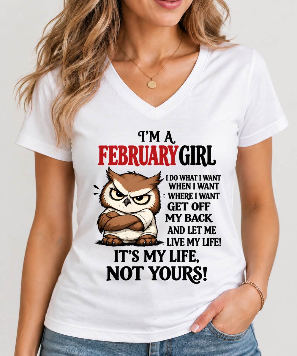 FEBRUARY SHIRT It's My Life, Not Yours - For Women - Virgo02 (SKU2609-328-02)