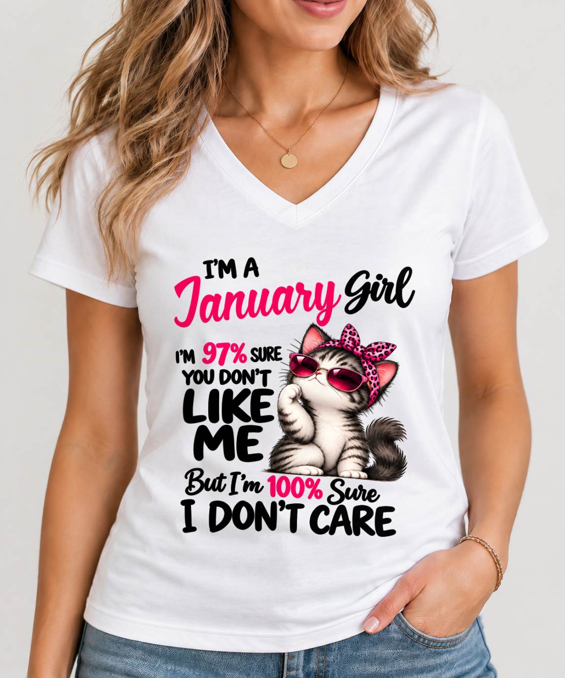 JANUARY SHIRT You Don't Like Me, I Don't Care - For Women -Virgo01 (SKU2610-192-01)