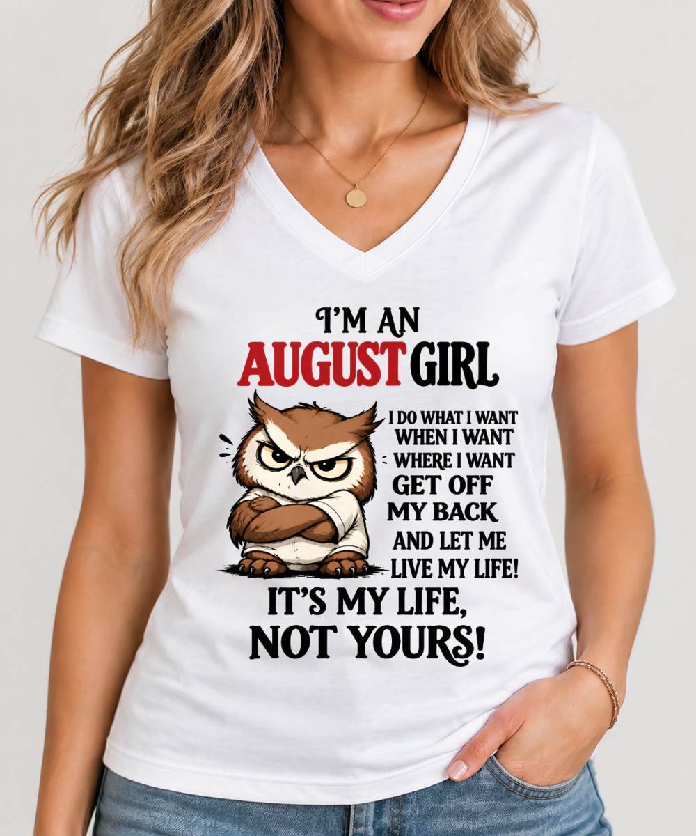 AUGUST SHIRT It's My Life, Not Yours - For Women - Virgo08 (SKU2609-328-08)
