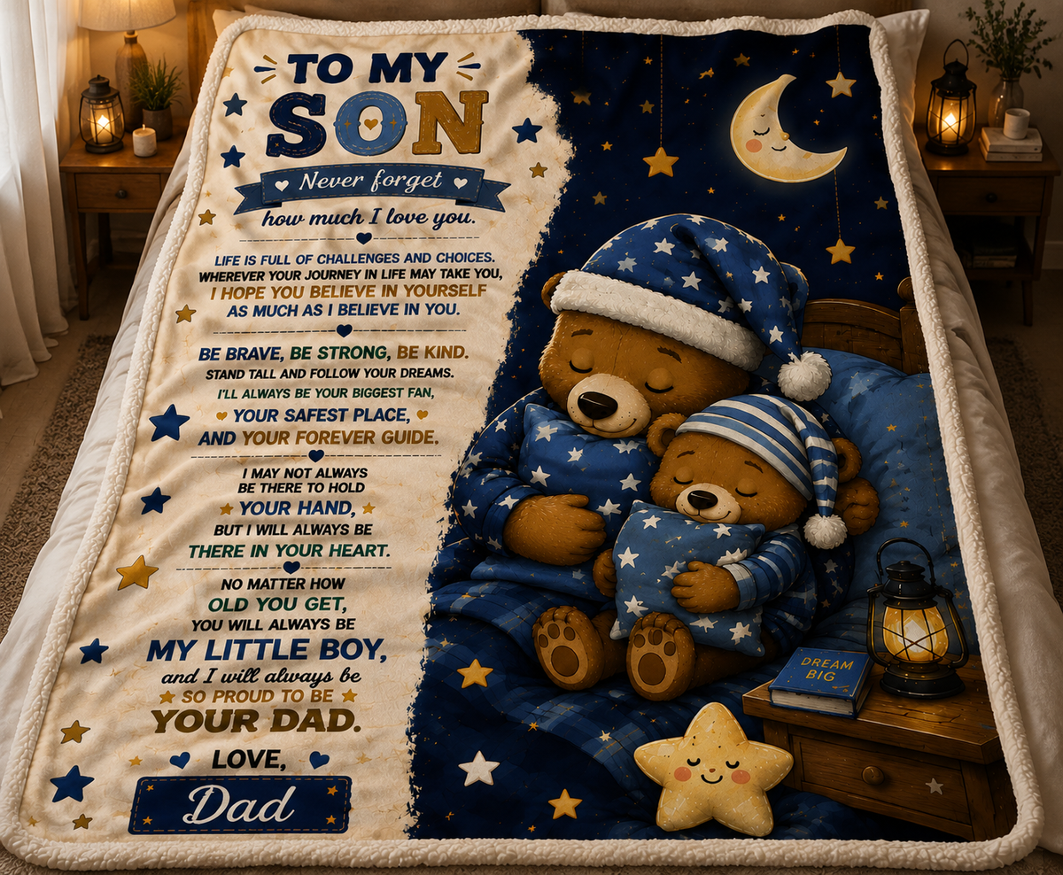 Family Blanket - From Dad - To My Son- Virgo - ( SKU2608-338)