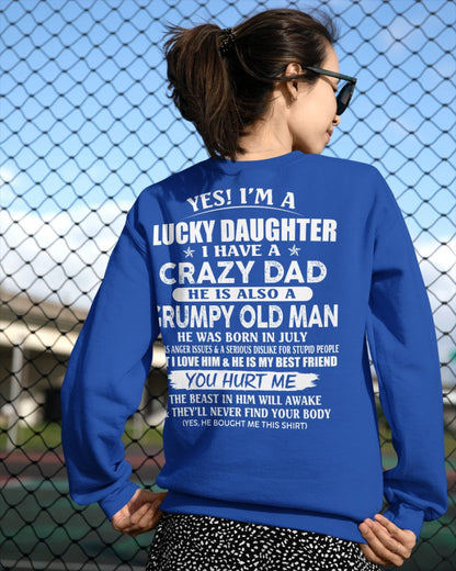 July - Awesome Grumpy Old Dad - Special gift for your daughter From Dad - Virgo07 (SKU10-50-07)