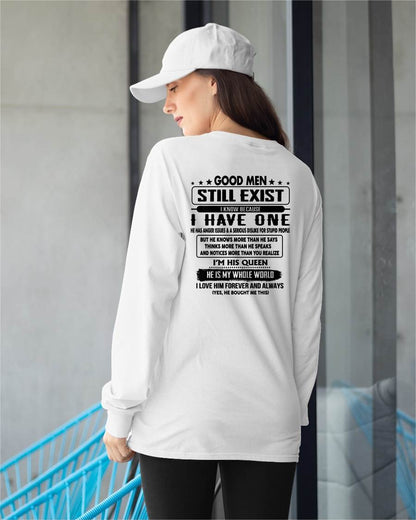 GOOD MEN STILL EXIST I KNOW BECAUSE HAVE ONE - GIFT FOR WIFE FROM HUSBAND - virgo00 (SKU2608-399-00)