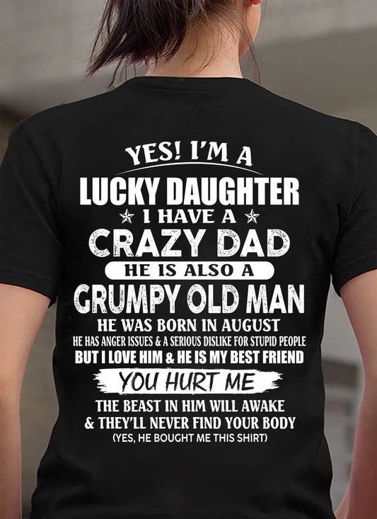 August - Awesome Grumpy Old Dad - Special gift for your daughter From Dad - Virgo08 (SKU10-50-08)