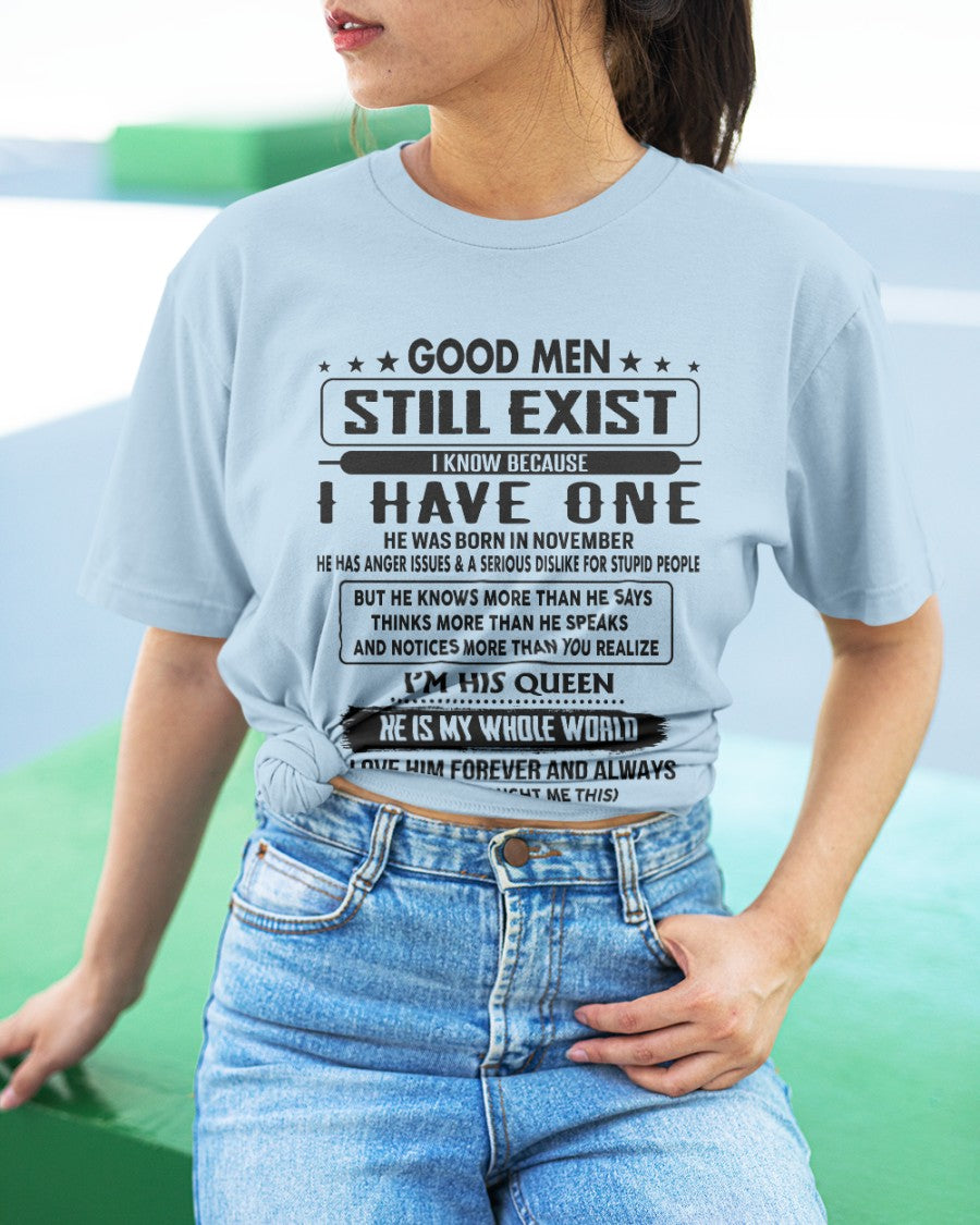 November - Good men Still Exist - gift for your girlfriend, wife from Husband - Virgo11 (SKU-GM-11)