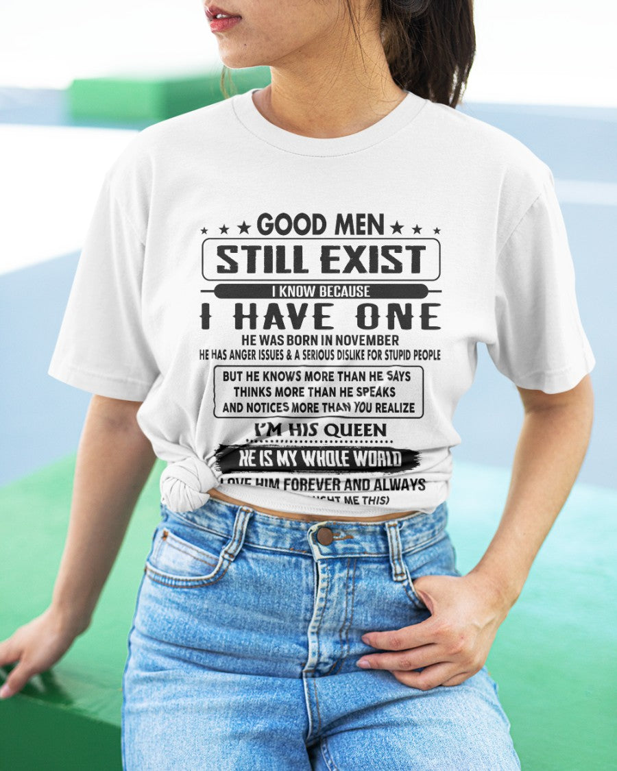 November - Good men Still Exist - gift for your girlfriend, wife from Husband - Virgo11 (SKU-GM-11)