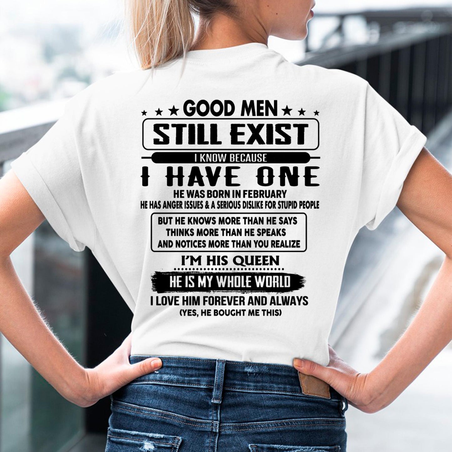 February - Good men Still Exist - gift for your girlfriend, wife from Husband - Virgo02 (SKU-GMSAU-02)
