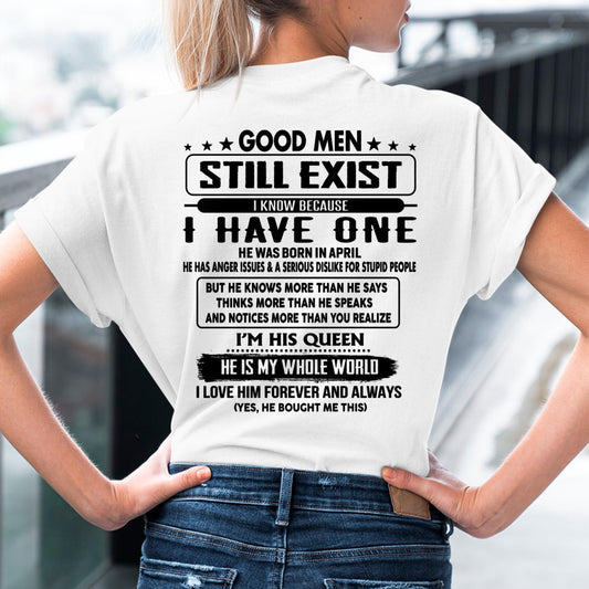April - Good men Still Exist - gift for your girlfriend, wife from Husband - Virgo04 (SKU-GMSAU-04)