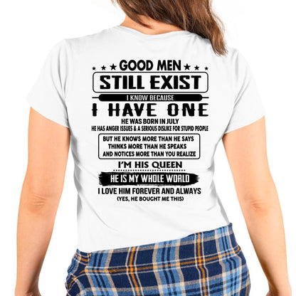 July - Good men Still Exist - gift for your girlfriend, wife from Husband - Virgo07 (SKU-GMSAU-07)