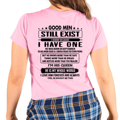 September - Good men Still Exist - gift for your girlfriend, wife from Husband - Virgo09 (SKU-GMSAU-09)
