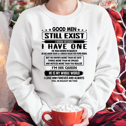March - Good men Still Exist - gift for your girlfriend, wife from Husband - Virgo03 (SKU-GM-03)
