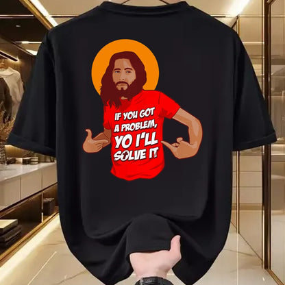 Christian Tee, Christian Faith Unisex T-Shirt/Hoodie/Sweatshirt HLT00 - Funny Jesus Christian Meme Yo I_ll Solve It Christmas T-Shirt