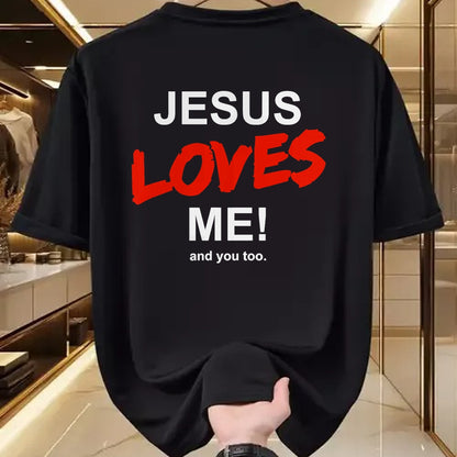 Christian Tee, Christian Faith Unisex T-Shirt/Hoodie/Sweatshirt HLT00 - Jesus Loves Me - And You Too For Faith Christian Religion T-Shirt (1)