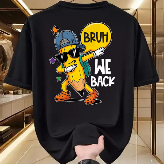 Best Student Shirt, Funny Back To School UnisexT-Shirt/Hoodie/Sweatshirt HLT00 - Bruh We Back First Day of Back to School Kids Boys Girls T-Shirt