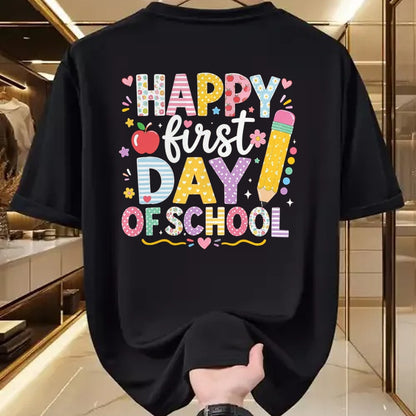 Best Student Shirt, Funny Back To School UnisexT-Shirt/Hoodie/Sweatshirt HLT00 - Happy First Day of School Teacher Student Back to School T-Shirt, Men, Black, 3X-Large