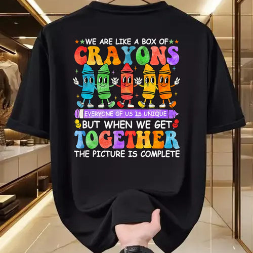 Best Student Shirt, Funny Back To School UnisexT-Shirt/Hoodie/Sweatshirt HLT00 - Funny Teacher We are Like A Box of Crayons Back to School T-Shirt