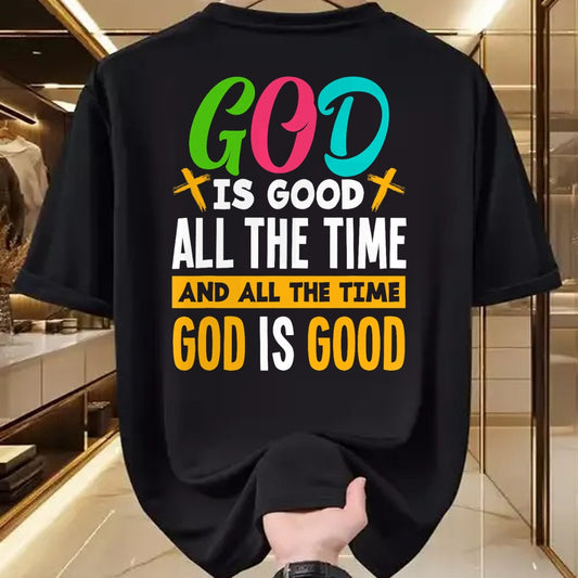 Christian Tee, Christian Faith Unisex T-Shirt/Hoodie/Sweatshirt HLT00 - God Is Good All The Time Jesus Christ Christian Gift T-Shirt