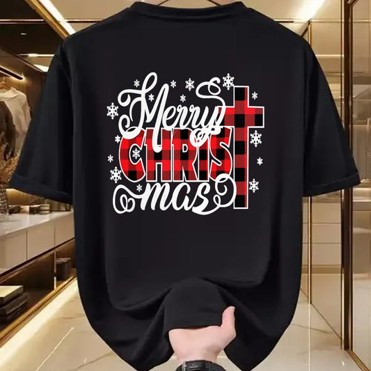 Christian Tee, Christian Faith Unisex T-Shirt/Hoodie/Sweatshirt HLT00 - Merry Christ Mas Christian Jesus Christmas PJs Xmas Pajamas T-Shirt