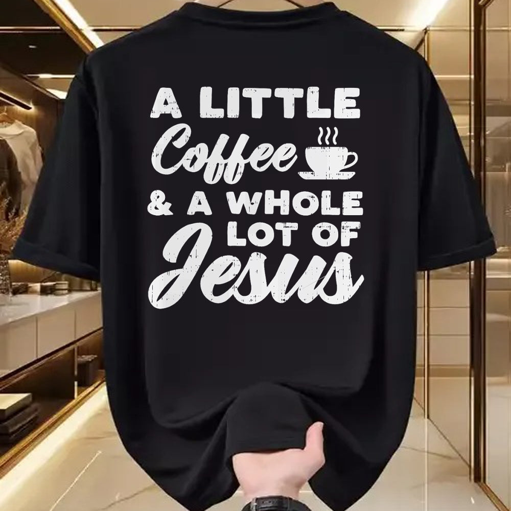 Christian Tee, Christian Faith Unisex T-Shirt/Hoodie/Sweatshirt HLT00 - Little Coffee Jesus God Christ Religious Christian Gift T-Shirt