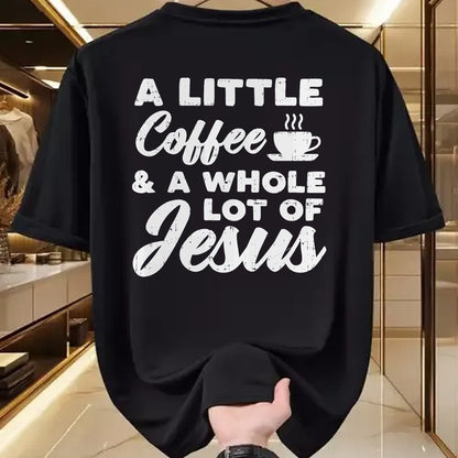 Christian Tee, Christian Faith Unisex T-Shirt/Hoodie/Sweatshirt HLT00 - Little Coffee Jesus God Christ Religious Christian Gift T-Shirt
