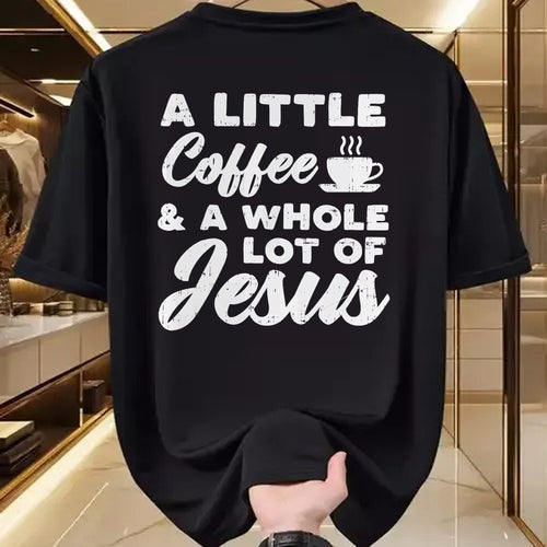 Christian Tee, Christian Faith Unisex T-Shirt/Hoodie/Sweatshirt HLT00 - Little Coffee Jesus God Christ Religious Christian Gift T-Shirt