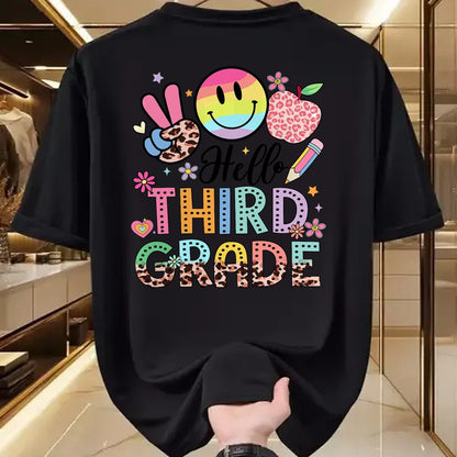 Best Student Shirt, Funny Back To School UnisexT-Shirt/Hoodie/Sweatshirt HLT00 - Hello 3rd Grade Boy Girl Teacher Back to School 3rd Grade T-Shirt
