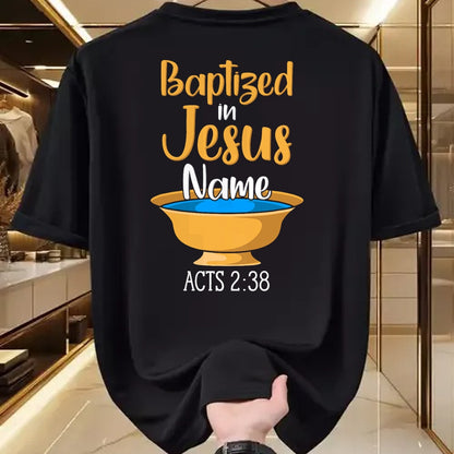 Christian Tee, Christian Faith Unisex T-Shirt/Hoodie/Sweatshirt HLT00 - CHRISTIAN BAPTISM Baptized in Christ Acts 238 T-Shirt