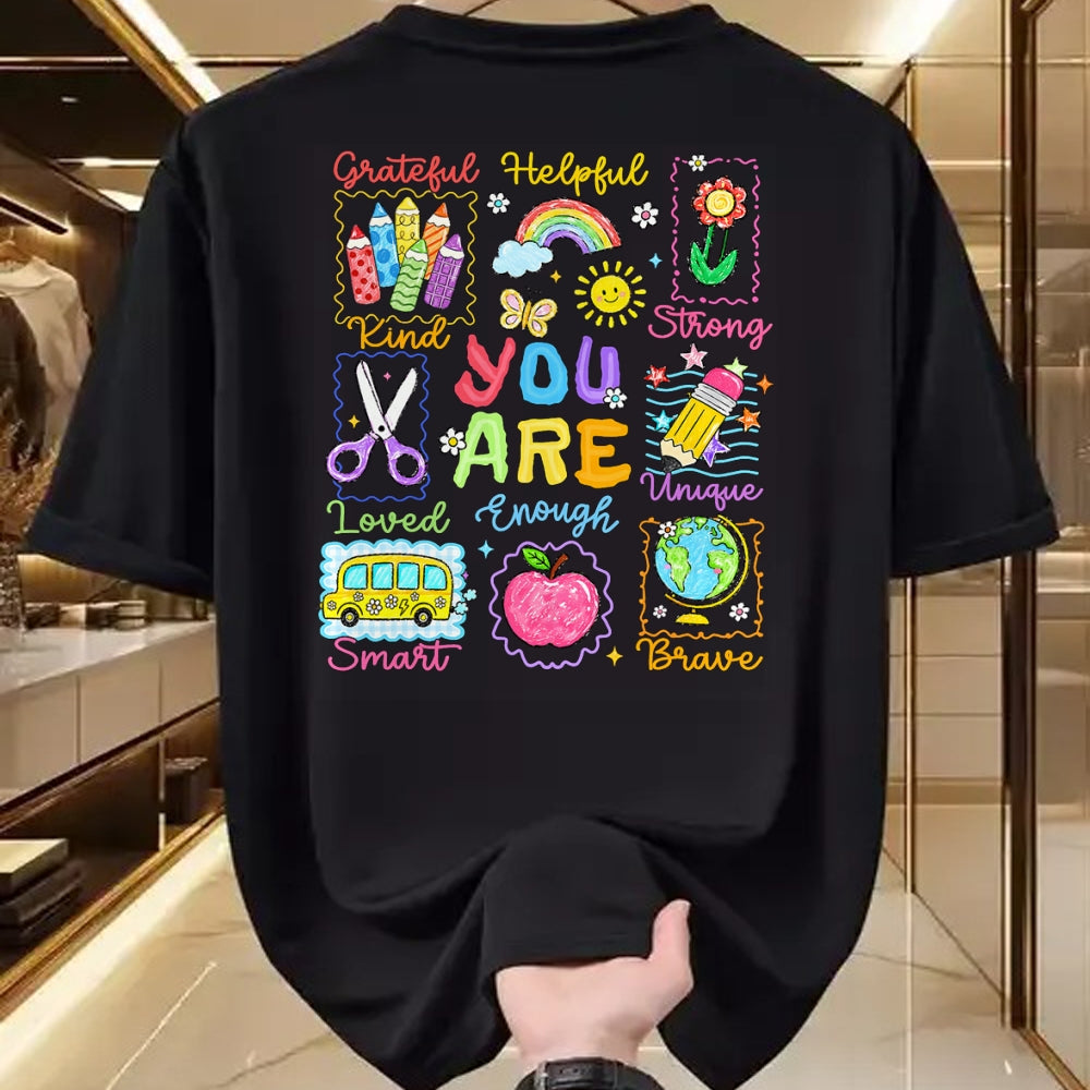 Best Student Shirt, Funny Back To School UnisexT-Shirt/Hoodie/Sweatshirt HLT00 - Back to School You are Smart Kind Enough Teacher Kid T-Shirt