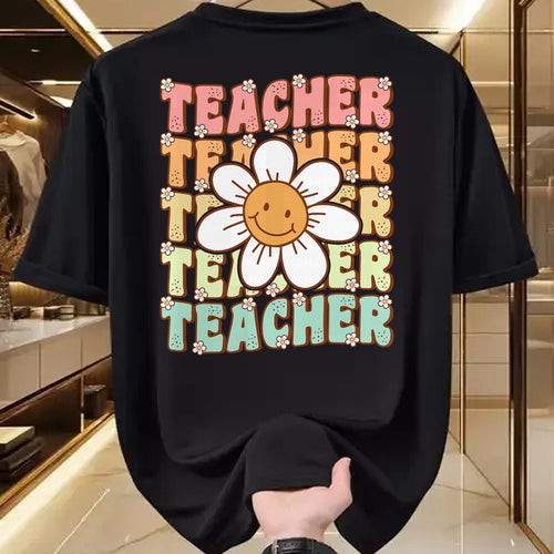 Best Student Shirt, Funny Back To School UnisexT-Shirt/Hoodie/Sweatshirt HLT00 - Groovy Teacher Cute Daisy Flower Retro Back to School T-Shirt