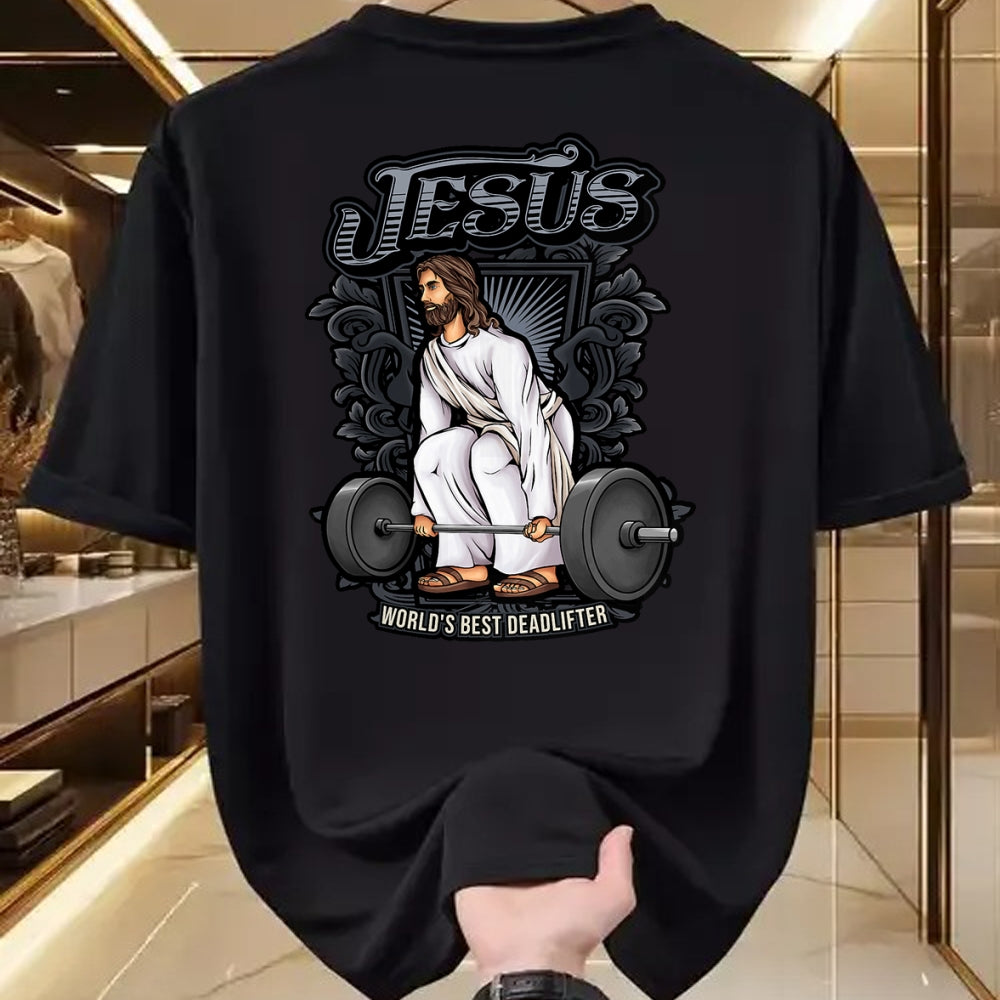 Christian Tee, Christian Faith Unisex T-Shirt/Hoodie/Sweatshirt HLT00 - Funny Jesus Christian Weight Lifting Men Women Gym Gag Gifts T-Shirt