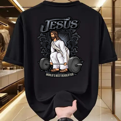 Christian Tee, Christian Faith Unisex T-Shirt/Hoodie/Sweatshirt HLT00 - Funny Jesus Christian Weight Lifting Men Women Gym Gag Gifts T-Shirt